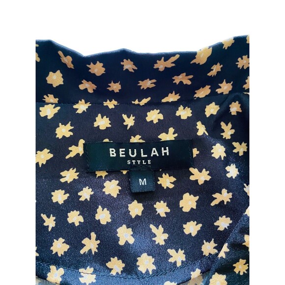 Beulah Style Button Blouse & Mermaid Skirt Pink Black Lace Ruffle Trim Set Sz M - Picture 12 of 16